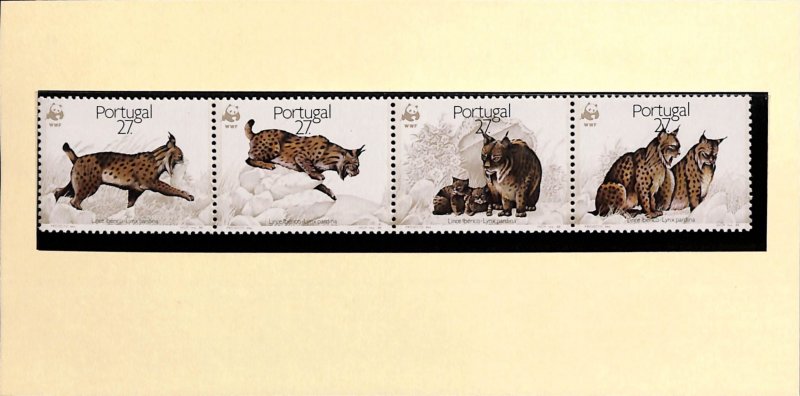 Portugal WWF World Wild Fund for Nature MNH stamps bobcat wild cats