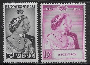 Ascension Scott #'s 52 - 53 MNH