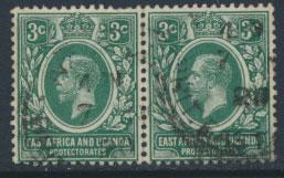 East Africa & Uganda Protectorate Usednpair- SG 45 SC#41 - see details