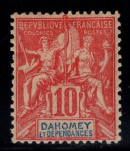 Dahomey Scott 5 MH* VF collectors marks on back of stamp