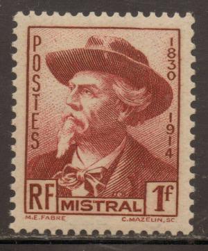 France # 419 1941 Frederic Mistral MNH