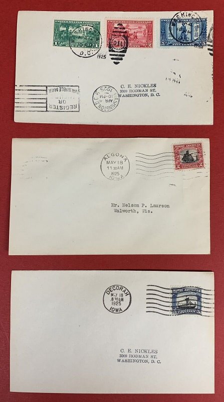 U.S., 1925-1938, Lot of 26 First Day Covers , Incl. #588, 605, 617-619, 620-621