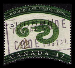 CANADA 2001 47c #1883 YEAR OF THE SNAKE FINE USED (K003)