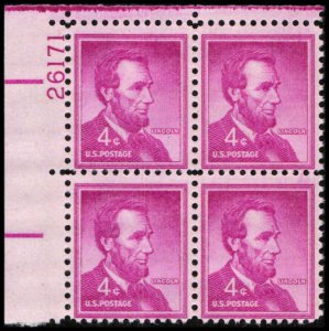 US #1036a LINCOLN MNH UL PLATE BLOCK #26171