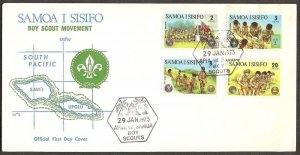 1973 Samoa Islands Sisifo Boy Scout FDC