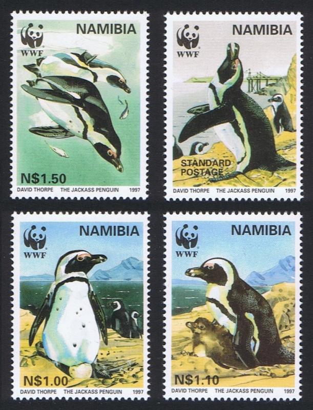 Namibia WWF Jackass Penguin 4v SG#713/16 SC#821-24 MI#837-40