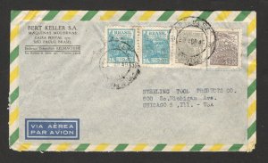 BRAZIL TO USA -  AIRMAIL LETTER - 1949. (13)