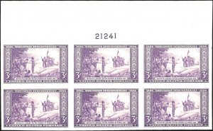 755 Mint,NGAI,NH... Plate Block of 6... SCV $11.00