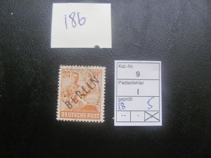 berlin 1949 used Signed mi. 9I  SERF IN L VF/XF 18 EUROS (186)