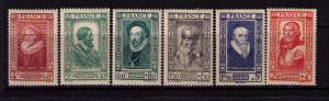 FIJI Sc# B161 - B166 MH FVF  16th Century Frenchmen