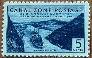 Canal Zone #123 *MH* DG Single Gaillard Cut After SCV $2.00 L48