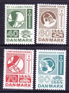 Denmark 509-12 MNH 1972 Bridge Across Little Belt Full Set of 4 Very Fine