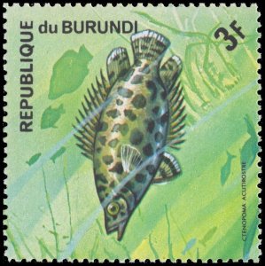 Burundi 1974 Sc 451a-d Fish CV $4