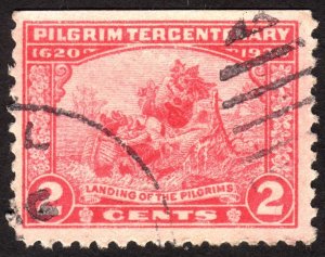 1920, US 2c, Landing of the Pilgrims, Used, Sc 549