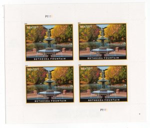 Scott #5348 Bethesda Fountain (Central Park) Sheet of 4 Express Mail Stamps MNH