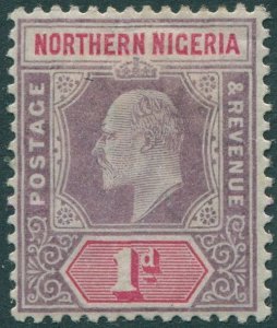 Northern Nigeria 1902 SG11 1d dull purple and carmine KGVII MH