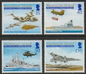 ASCENSION IS - 2007 - Liberation of Falklands - Perf 4v Set - Mint Never Hinged