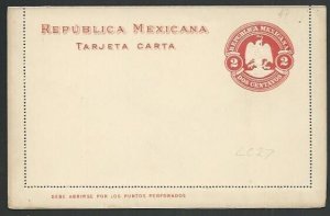 MEXICO Early lettercard - unused...........................................60361