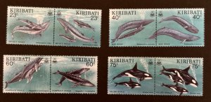 Kiribati: 1998, Whales and Dolphins, MNH set