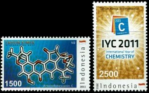 Indonesia #2270-71 MNH - Intl Year of Chemistry (2011)