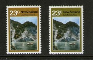 New Zealand SCARCE 1972 Sc 510(Varr) CP SS8a(2) Yellow-olive frame