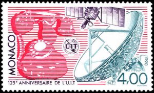 Monaco #1711, Complete Set, 1990, Telegraphs, Space, Never Hinged