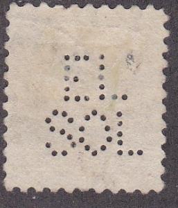 Cuba Perfin stamp