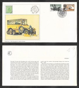 SE)1979 SWEDEN FIRST DAY COVER, EUROPE CEPT ISSUE, BUS EQUIPPED FOR WINTER