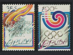 Aruba Olympic Games Seoul 2v 1988 MNH SG#53-54