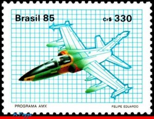 2016 BRAZIL 1985 AMX SUBSONIC AIR FORCE, JOINT PROGRAM WITH ITALY, AVIATION, MNH