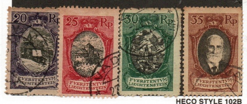 Liechtenstein 62-65 Used