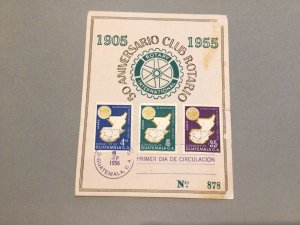 Guatemala 1956 Rotary International  stamps postal card Ref 64613