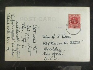 1920s Leeward Island Real Picture Postcard Cover RPPC Posted American Cruise