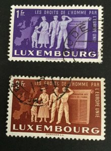 Luxembourg Sc# 272-277 Used - United Europe.Agriculture,industry; Mi# 478-483 