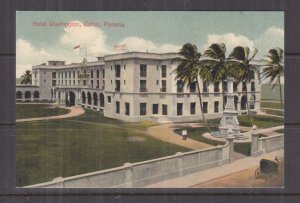 CANAL ZONE, c1912 ppc. Hotel Washington, Colon, Panama,  2c. type II, unused.