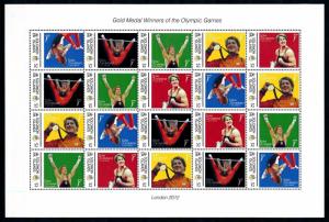 [78225] Solomon Islands  Olympic Games London Gymnastics Zonderland Sheet MNH