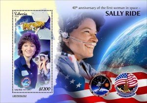 2023 10 - LIBERIA - SALLY RIDE IN SPACE 40TH  II      1V  complet set    MNH **