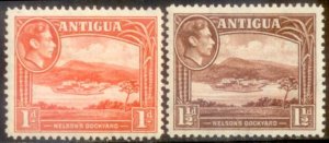 Antigua 1938 SC# 85-6 MNH-OG E35