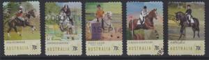 AUSTRALIA SG4203/7 2014 EQUESTRIAN EVENTS SELF ADHESIVE FINE USED