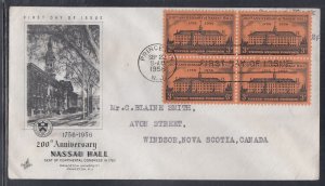 United States Scott 1083 Art Craft FDC -Nassau Hall 