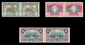 South Africa #B9-11 Cat$53.50+ (for hinged), 1939 Huguenot Memorial, set of t...