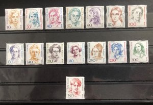 1986-89. Incomplete set MNH Germany Berlin