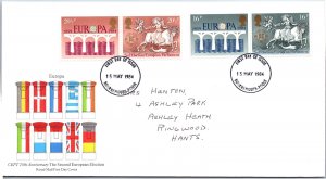 GREAT BRITAIN FIRST DAY COVER CEPT 25 SECOND EUROPEAN ELECTION BOURNEMOUTH 1984