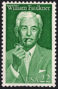 SC#2350 22¢ William Faulkner Single (1987) MNH