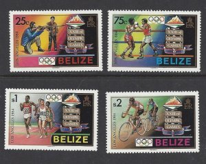 Belize # 717-20 MNH set, 84 Summer Olympics, issued 1984