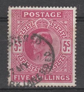 GREAT BRITAIN 1902 KEVII 5/-