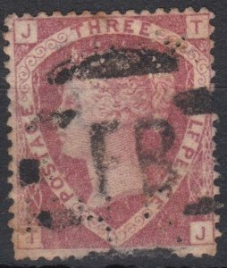 Great Britain Sg51 1d Red Pl 3 Used Perfin Thc & Co Cv £75   TJ