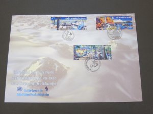 United Nations (NY,Vienna,Geneva) 2003 Sc 334a,412a,847a FDC