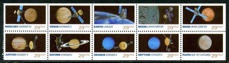 U.S. Scott 2577a MNH Space Exploration Booklet Pane