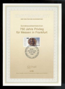 GERMANY (52) Ersttagsblatt FDC Presentation Cards